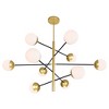CWI Lighting Compass 10 Light Chandelier With Medallion Gold Finish - 3 of 4