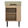 Chery Life 21.6" Bathroom vanity, Bathroom Storage Cabinet with Single Ceramic Sink, Left Side Storage - 4 of 4