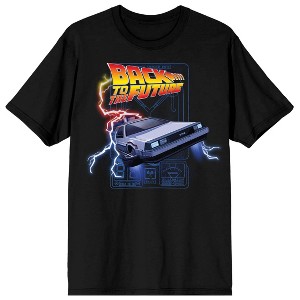 Back To The Future Flying Car Short Sleeve Tee for Men-4XL : Target