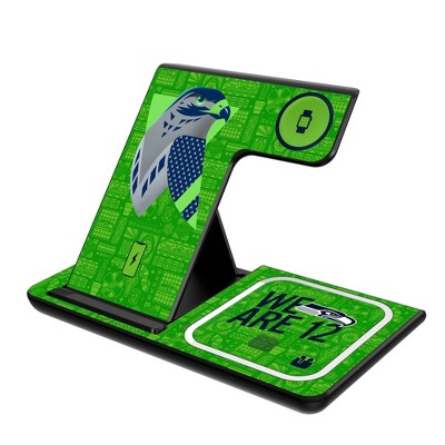 Keyscaper Seattle Seahawks 2024 Edition 15-Watt 3 in 1 Charging Station