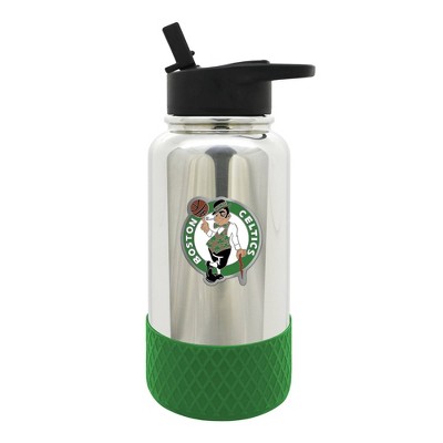 NBA Boston Celtics 32oz Thirst Hydration Water Bottle - Silver