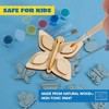 Joyfy 12 Wooden Painting Kit for Kids, Magnet Creativity Arts & Crafts, Decorate Your Own Painting Gift for Birthday, Party Favors for Kids Age 3+ - 2 of 4