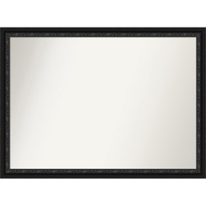 Amanti Art Downton Black Non-Beveled Wood Framed Bathroom Vanity Wall Mirror - 1 of 4