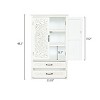 Tall Storage Cabinet with Drawers, Accent Pantry Cabinet with Carved Doors, Sideboard for Bedroom, Living Room, Entryway-Maison Boucle - 4 of 4