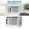 6,000 BTU Window Air Conditioner,Energy-Efficient Window AC Units Cools Up to 250 Sq. Ultra Quiet, Remote Control,for Office, Bedroom, Kitchen - 2 of 4