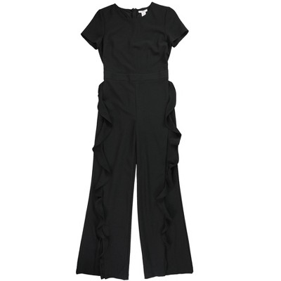bar III Womens Ruffle Pant Jumpsuit