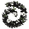 vidaXL Christmas Garland 8.9' with 50 LED Lights - Indoor/Outdoor, Black & Silver, PVC, USB Powered, Easy-Store for Seasonal Festivities - 3 of 4