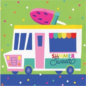 Creative Converting Summer Social Paper Napkins 48ct - 1 of 2
