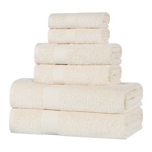Modern Solid Classic Luxury Egyptian Cotton Towel Set by Blue Nile Mills - 1 of 4