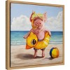 Amanti Art Baked Ham (Pig) by Lucia Heffernan Canvas Wall Art Print Framed 16 x 16-in. - 3 of 4