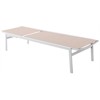 Meridian Furniture Maldives Cream Water Resisting Fabric Patio Adjustable Chaise - 3 of 4