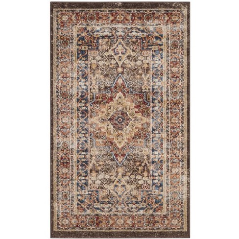 Bijar Bij652 Power Loomed Accent Rug Brown / Rust 3' X 5' - Safavieh ...