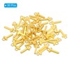 Unique Bargains Metal Bulk Elegant DIY Crafts Jewelry Making Initial Pendants 50 Pcs - 3 of 4