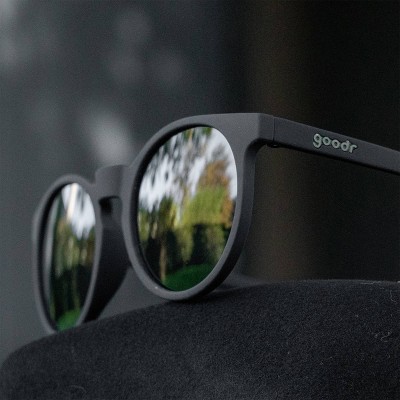 goodr It's Not Black It's Obsidian Circle G Round Sunglasses: Polarized Plastic Lenses, One Size Fits Most - image 4