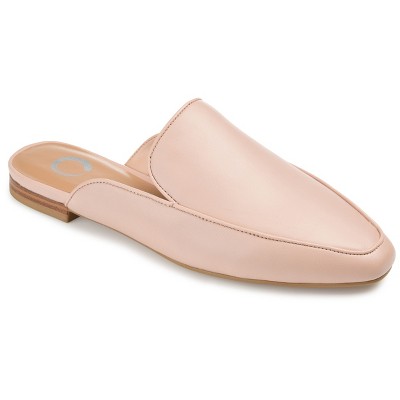 Journee Collection Womens Akza Slip On Square Toe Mules Flats