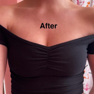 HANZHAN Women Backless Bras Women Heart Shape Sticky Bra Breathable  Strapless Bra Adhesive Push Up Sports Bra (Beiga, A/B)