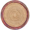 Unique Loom Braided Jute Manipur Border Indoor Braided Area Rug - 2 of 4
