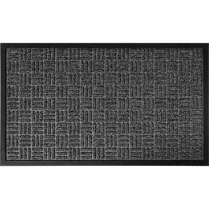 Evideco French Home Goods Modern Checkerboard Door Mat Yvan - Available in 30x18 or 24x16 Inch - Low-Profile Entrance Mat - 1 of 4