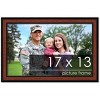 PosterPalooza | Simple Brown Picture Frame - UV Acrylic, Backing Board, Hanging Hardware Included - 2 of 4