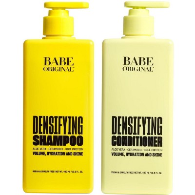 Babe Original Densifying Shampoo & Conditioner Volumizing Conditioner for Fine or Dry/Damaged Hair (13.5 oz) DUO SET KIT