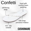 CUSHIONAIRE Confetti Women’s Studded Flip Flop Sandal – Slip-On Thong with Memory Foam & Stylish Rivet Strap - 3 of 4