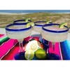 Dos Sueños Mexican Hand Blown Glassware Combo Set - Blue Rim Pitcher and Margarita Glasses - 2 of 4