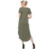 Maternity V-neck Maxi Dress - image 3 of 4