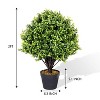 NicBex Artificial Tree 2pcs Faux Decorative Plants 0.75FT Artificial Three Branches of Milanwort Home Decor for Living Room, Foyer - 2 of 4