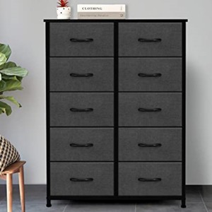 FONTOI Decorative Storage Cabinets, Aesthetic Appeal and Practical Storage Converge, Cabinet that Elevates Interior Design, Black, 31.4"*11.8"*26.1" - 1 of 4
