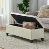 CAVINAS Rectangular PU Leather Storage Ottoman Bench,Upholstered Ottoman with Stitched Details for Living Room,Bedroom - 4 of 4