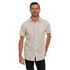 Canada Weather Gear Men’s Seersucker Button-Down Shirt – Short Sleeve Solid Textured Short Sleeve Shirt with Chest Pocket - 3 of 4
