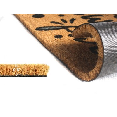 Farm Sweet Farm Multi-Color Coir Outdoor Doormat