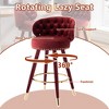 MOONMISS 2PCS 360 degrees Counter Height Bar Stools  for Kitchen Counter Solid Wood Legs with a fixed height - 2 of 4