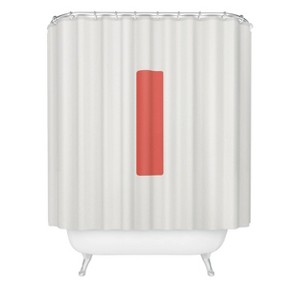 Deny Designs April Lane Art Block Monogram Shower Curtain - 1 of 3