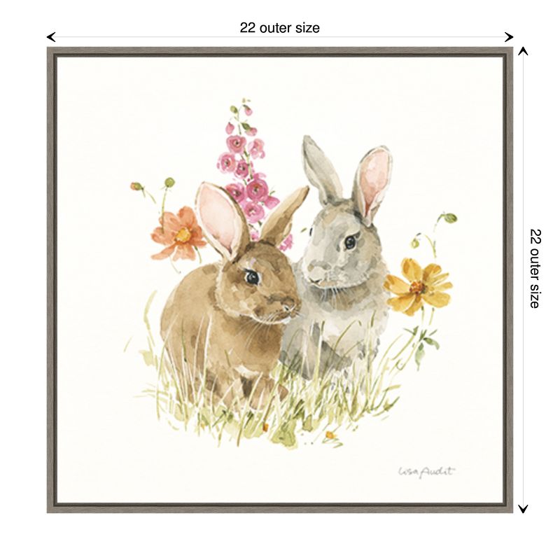 Amanti Art Hop on Spring II by Lisa Audit Canvas Wall Art Print Framed 22-in. W x 22-in. H., 4 of 7