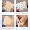 MEDca Silicone Foam Dressing w/ Adhesive Border 4"x4" Pack of 10, Waterproof Highly Absorbent Bandages for Wounds, Bed Sores & Ulcers - 2 of 4