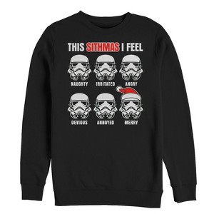 Men's Star Wars Christmas Sithmas Stormtroopers Sweatshirt - 1 of 3