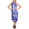 LA LEELA Women's Swimwear Sarong Wrap Cover up Wraps One Size Sun Blue - 4 of 4