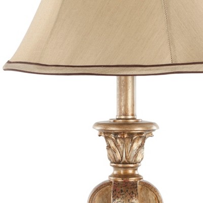 Patrizia Gold Urn 25" Traditional Table Lamp Set with Beige Shade