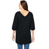 Woman Within Plus Size Reversible Neckline Tunic - 3 of 4