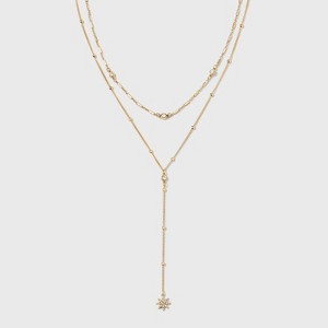 Star Charm Multi-Strand Necklace - Wild Fable™ Gold - 1 of 4