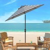 UV Resistant Iris Fashion Line 9Ft Auto Tilt Umbrella - PAT8004 - Safavieh - 2 of 4