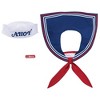 Netflix Stranger Things Adult Scoops Ahoy Disguise Halloween Costume Kit One Size Fits Most: Includes Hat, Collar & Nametag - 3 of 4