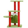 Boersma Multi-Level Cat Climbing Tree with Cozy Condo & Platforms – Indoor Cat Tower Scratching Playhouse, Holiday Green & Red Design - 3 of 4