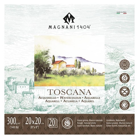 Magnani Annigoni Drawing Paper Pad - 14x18 Inch, 25 Sheets Of 100% Cotton Acid-Free Sketch Paper