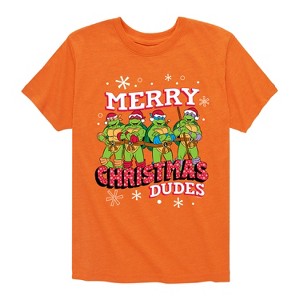 Boys' - Teenage Mutant Ninja Turtles - Merry Christmas Dude Short Sleeve Graphic T-Shirt - 1 of 4