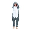 Itopfox Adult Shark Onesies Pajamas - Unisex One Piece Cosplay Shark Animal Costume - 4 of 4