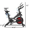 Naysaye Adjustable Resistance Exercise Bike, Stationary Bikes, Indoor Cycling Bike with Adjustable Cage Pedals for Home Gym, Blue, 42"*41.6"*21.6" - 3 of 4