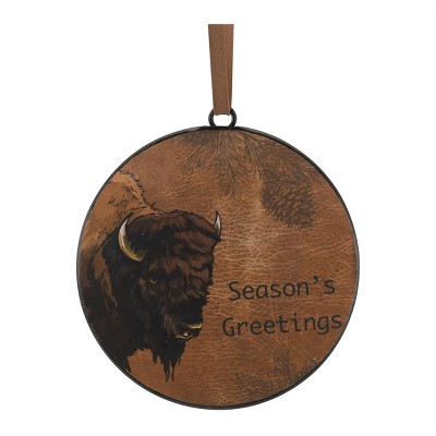 Bison Disc Ornament (Set of 12)