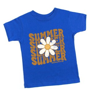 The Juniper Shop SmileyWorld Summer Wave Stacked Toddler Short Sleeve Tee - 1 of 4